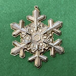 Gorham 1994 Sterling Christmas snowflake.  25th anniversary edition!
